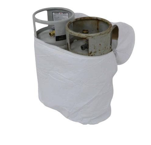 Adco RV Propane Tank Cover for Dual 40-lb Tanks - Polar White  (2114)