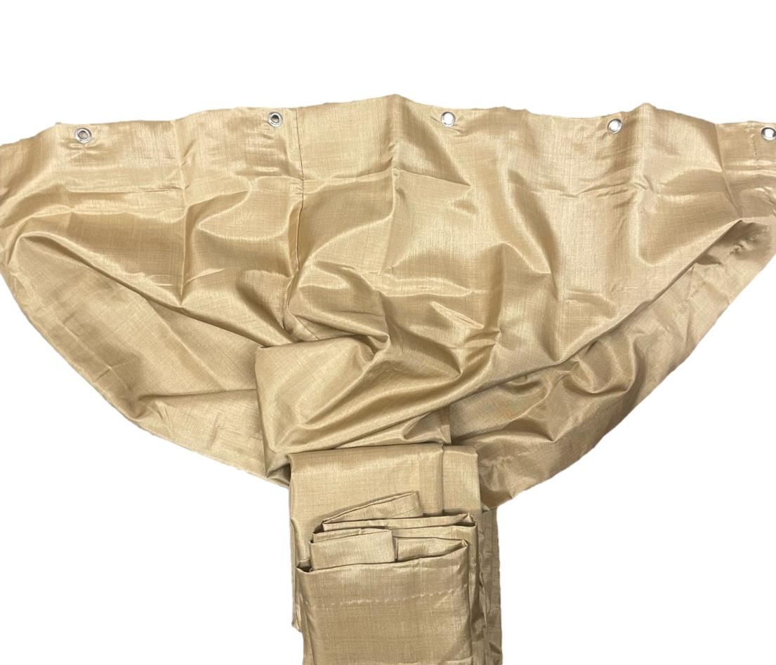 66-1/2&quot;W x 72&quot;L Privacy Curtain - Khaki (Tieback Included)