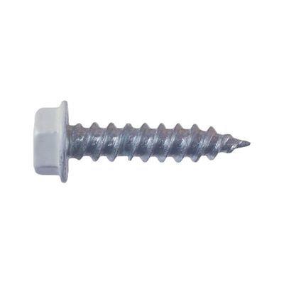 8 X 2 White #8 Hex Washer Head Screw 250PC (012-TR250W 8 X 2)