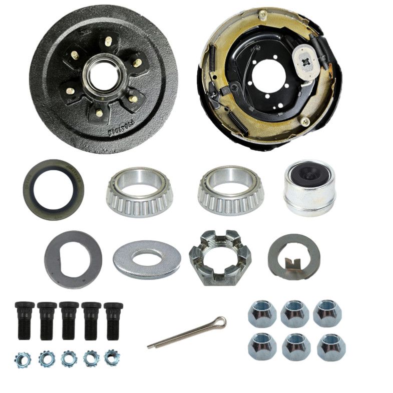 5200# Brake Drum 6-5.5 &amp; 12&quot; x 2&quot; Brake Assembly (Kit) - RH