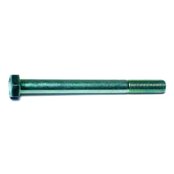 3/8&quot;-24 x 4&quot; Green Rinsed Zinc Hex Cap Screws (1 lb Bag) (06186)