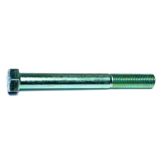 7/16&quot;-20 x 4&quot;L Green Rinsed Zinc Hex Cap Screws (1 lb Bag) (06194)