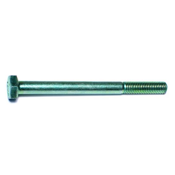 1/4&quot;-28 x 3&quot;L Green Rinsed Zinc Hex Cap Screws (1 lb Bag) (06168)