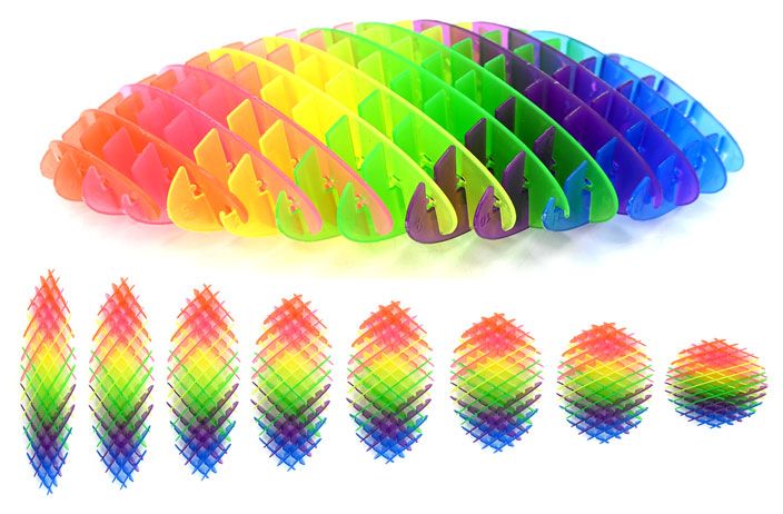 Large Fidget Worm Toy Rainbow (49-3926R)
