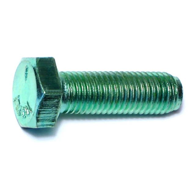 5/16&quot;-24 x 1&quot; Green Rinsed Zinc Hex Cap Screws (1 lb Bag) (06172)