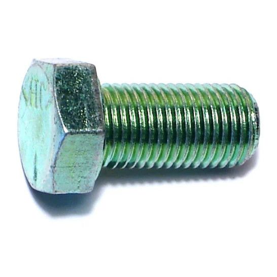3/8&quot;-24 x 3/4&quot; Green Rinsed Zinc Hex Cap Screws (1 lb Bag) (06179)