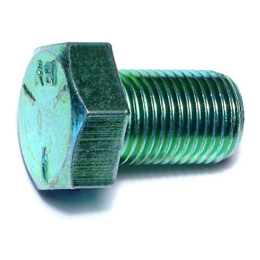1/2&quot;-20 x 3/4&quot;L Green Rinsed Zinc Hex Cap Screws (1 lb Bag) (06195)