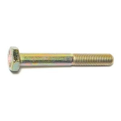 1/4&quot;-28 x 2&quot;L Yellow Zinc Hex Cap Screws (1 lb Bag) (81965)