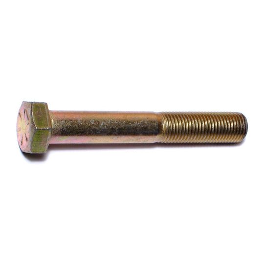 3/8&quot;-24 x 2-1/2&quot; Yellow Zinc Hex Cap Screws (1 lb Bag) (85532)