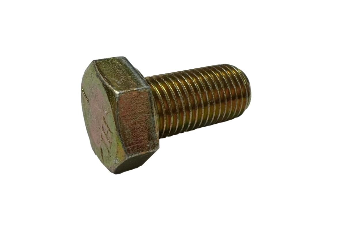 3/8&quot;-24 x 3/4&quot; Yellow Zinc Hex Cap Screws (1 lb Bag) (81981)