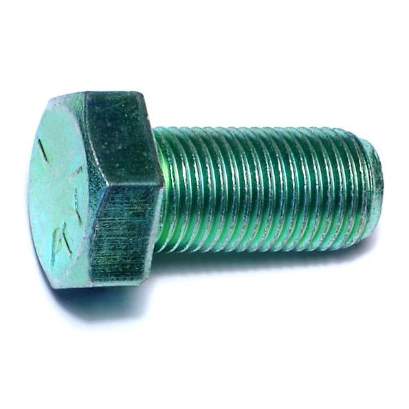 1/2&quot;-20 x 1&quot;L Green Rinsed Zinc Hex Cap Screws (1 lb Bag) (06196)