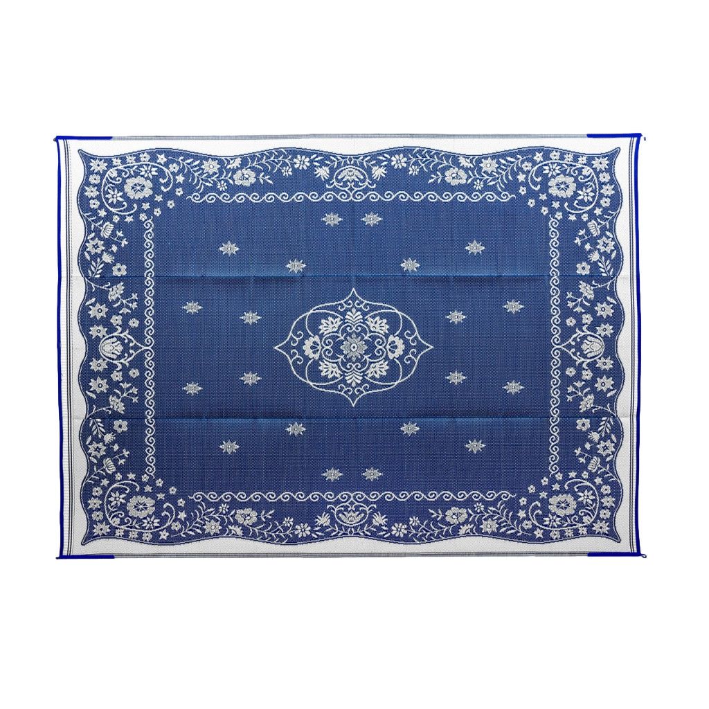 Outdoor Mat | Oriental Blue &amp; White | 9&#39;x12&#39; | 42851