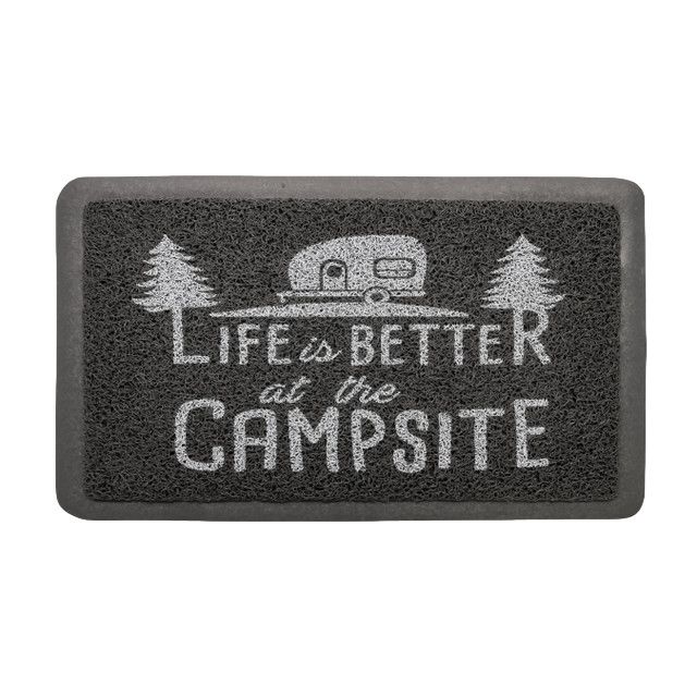 Life is Better Scrub Rug- Gray (53200)