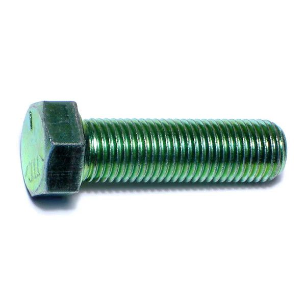 7/16&quot;-20 x 1-1/2&quot;L Green Rinsed Zinc Hex Cap Screws (1 lb Bag) (06189)