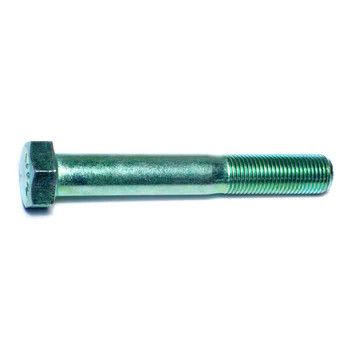 1/2&quot;-20 x 3-1/2&quot;L Green Rinsed Zinc Hex Cap Screws (1 lb Bag) (06201)