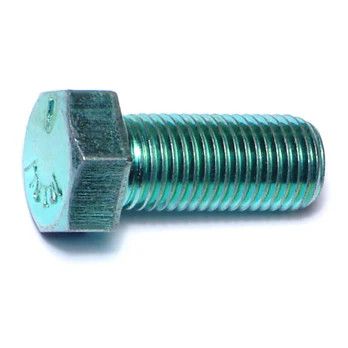 7/16&quot;-20 x 1&quot;L Green Rinsed Zinc Hex Cap Screws (1 lb Bag) (06188)