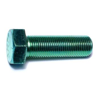 5/8&quot;-18 x 2&quot; Green Rinsed Zinc Hex Cap Screws (1 lb Bag) (06212)