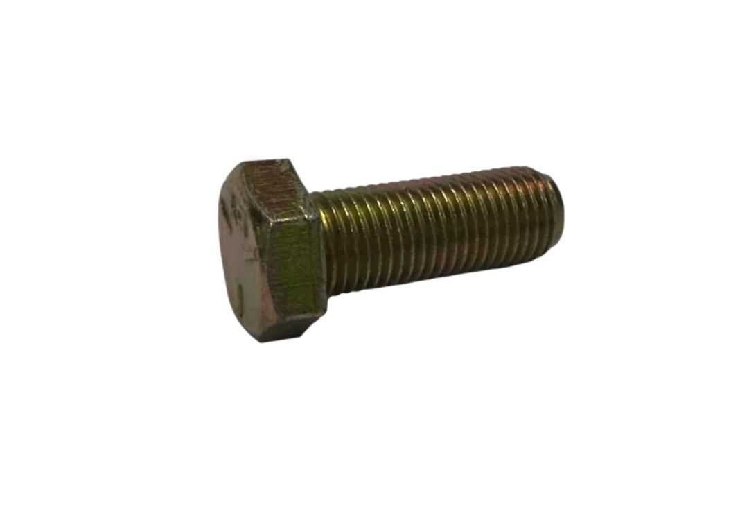 3/8&quot;-24 x 1&quot; Yellow Zinc Hex Cap Screws (1 lb Bag) (00857)