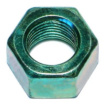 1/2&quot;-20 Green Rinsed Zinc Plated Grade 5 Hex Nuts (Pack of 10) (06221)