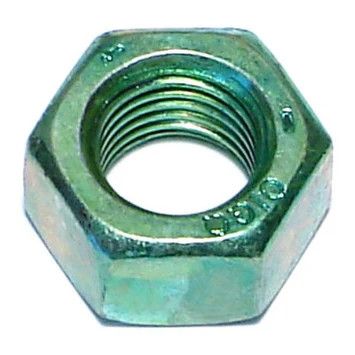 7/16&quot;-20 Green Rinsed Zinc Grade 5 Hex Nuts (10 Pack) (06220)