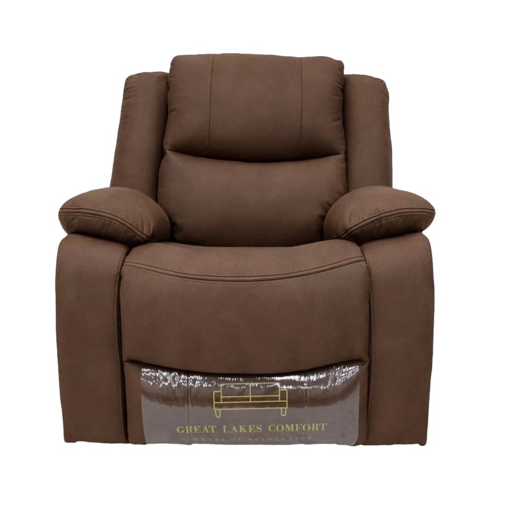Great Lakes Comfort® Boston Series - Swivel, Rock &amp; Recliner- RV Wall Hugger  - Manual - Cappuccino