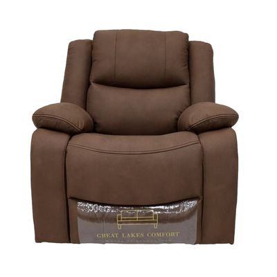 Great Lakes Comfort® Boston Series - Swivel, Rock &amp; Recliner- RV Wall Hugger  - Manual - Cappuccino