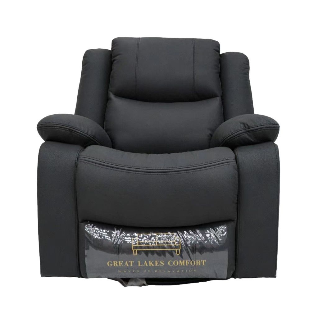 Great Lakes Comfort® Boston Series - Swivel, Rock &amp; Recliner- RV Wall Hugger  - Manual - Slate