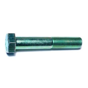 5/8&quot;-18 x 3-1/2&quot; Green Rinsed Zinc Hex Cap Screws (Pack of 4) (06215)