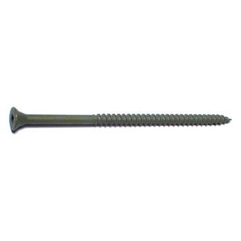 #10 x 4&quot; Green XL1500 Coated Steel Square Drive Bugle Head Deckselect Deck Screws 1 LB (09385)