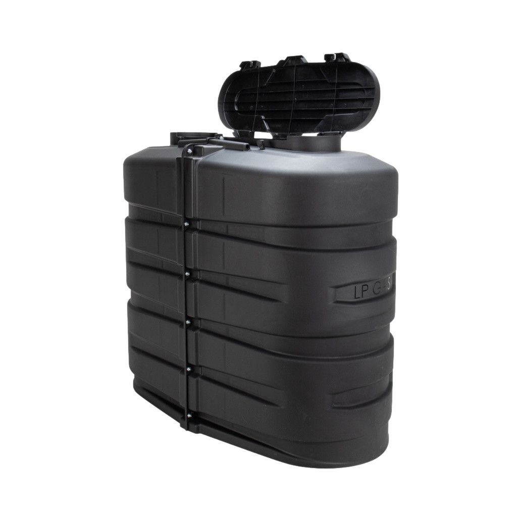 Double RV Propane Tank Cover, 30#, Black 50512