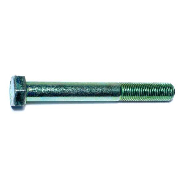 1/2&quot;-20 x 4&quot;L Green Rinsed Zinc Hex Cap Screws (Pack of 4) (06202)