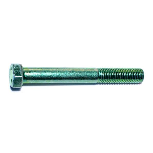7/16&quot;-20 x 3-1/2&quot;L Green Rinsed Zinc Hex Cap Screws (1 lb Bag) (06193)