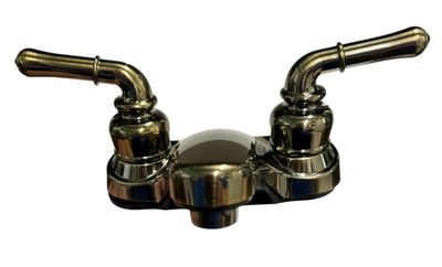 4&quot; Antique Brass Vanity Faucet with Lever Handles (CL-04224EAB)