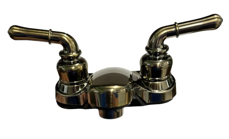 4" Antique Brass Vanity Faucet with Lever Handles (CL-04224EAB)