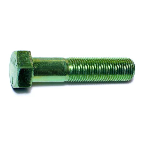 9/16&quot;-18 x 2-1/2&quot; Green Rinsed Zinc Hex Cap Screws (1 lb Bag) (06206)