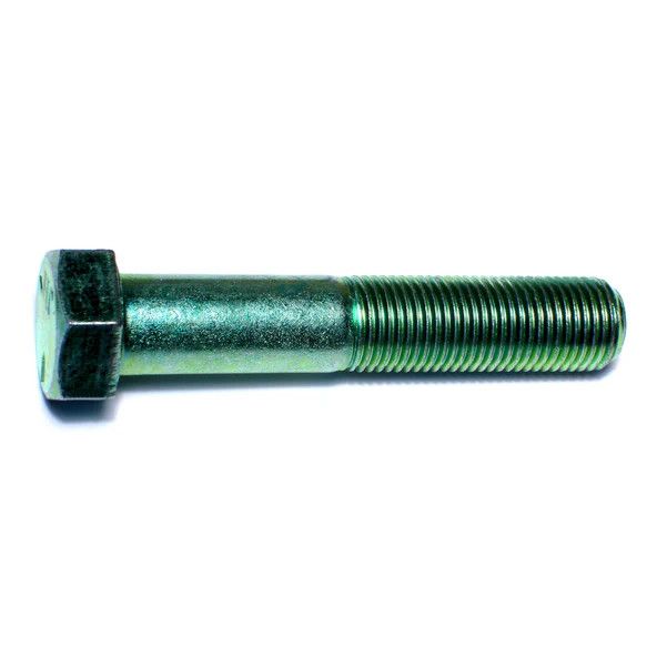 9/16&quot;-18 x 3&quot; Green Rinsed Zinc Hex Cap Screws (5 Pack) (06207)