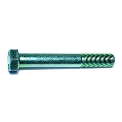 9/16&quot;-18 x 4&quot; Green Rinsed Zinc Hex Cap Screws (4 Pack) (06209)