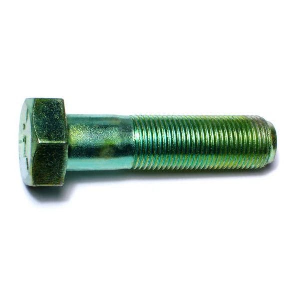 5/8&quot;-18 x 2-1/2&quot; Green Rinsed Zinc Hex Cap Screws (4 Pack) (06213)