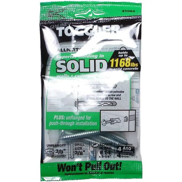 Toggler ALLIGATR 3/8&quot; Dia All-Purpose Anchor (41084)