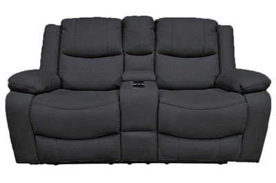 Great Lakes Comfort® Boston Series - Manual Theatre Couch - RV Wall Hugger - 67&quot; Slate