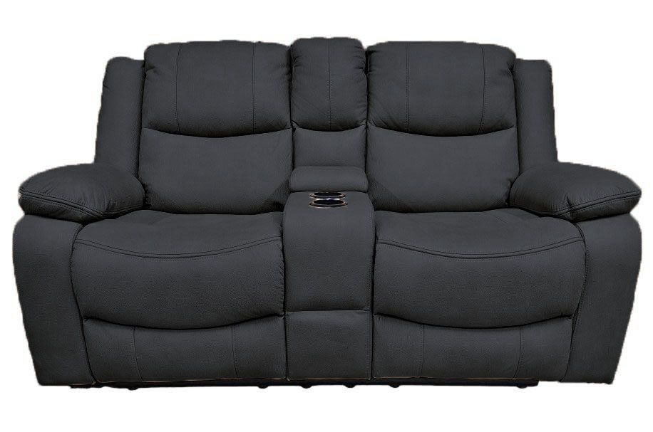 Great Lakes Comfort® Boston Series - Manual Theatre Couch - RV Wall Hugger - 65&quot; Slate