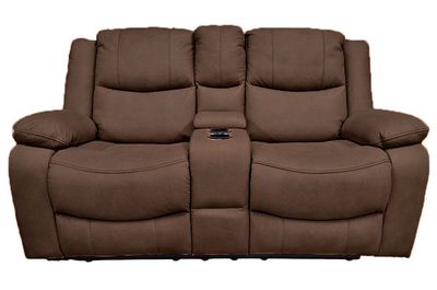 Great Lakes Comfort® Boston Series - Manual Theatre Couch - RV Wall Hugger - 67" Cappuccino