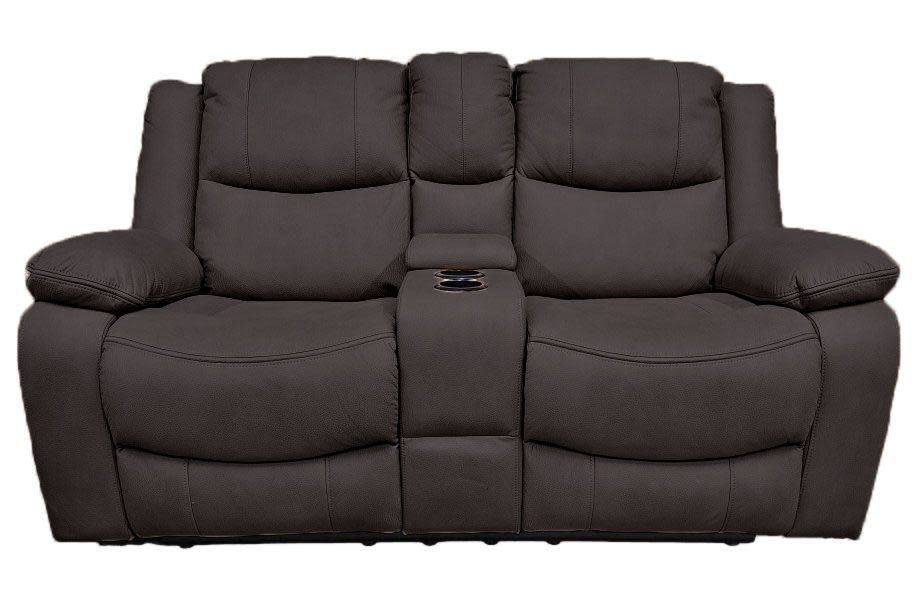 Great Lakes Comfort® Boston Series - Manual Theatre Couch - RV Wall Hugger - 67&quot; Chocolate