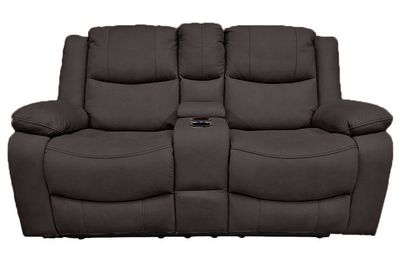 Great Lakes Comfort® Boston Series - Manual Theatre Couch - RV Wall Hugger - 67&quot; Chocolate