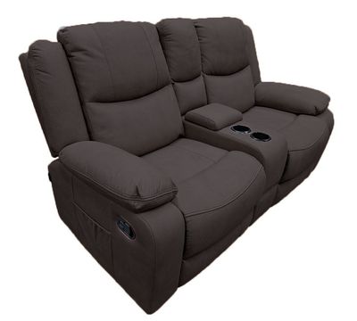 Great Lakes Comfort® Boston Series - Manual Theatre Couch - RV Wall Hugger - 65" Chocolate