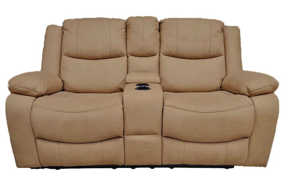 Great Lakes Comfort® Boston Series - Manual Theatre Couch - RV Wall Hugger - 67&quot; Sand