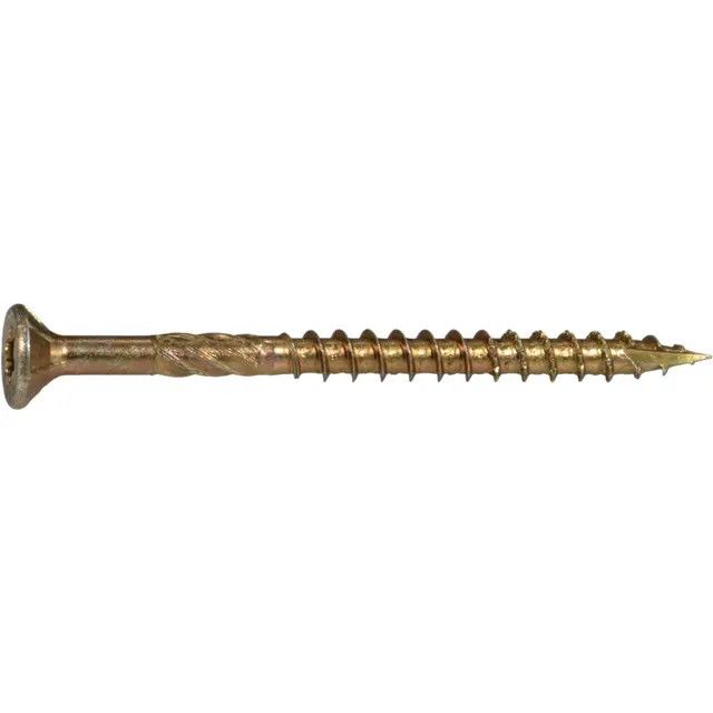 #9 x 2-1/2&quot; Yellow Zinc Star Drive Multipurpose Interior Wood Screws (11859)