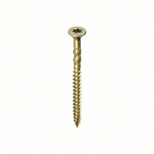 #9 x 2-1/4&quot; Yellow Zinc Star Drive Multipurpose Interior Wood Screws (11858)