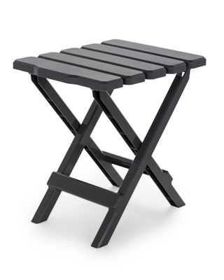 Adirondack Style Quick-Folding Plastic Table - Small - Charcoal (51881)