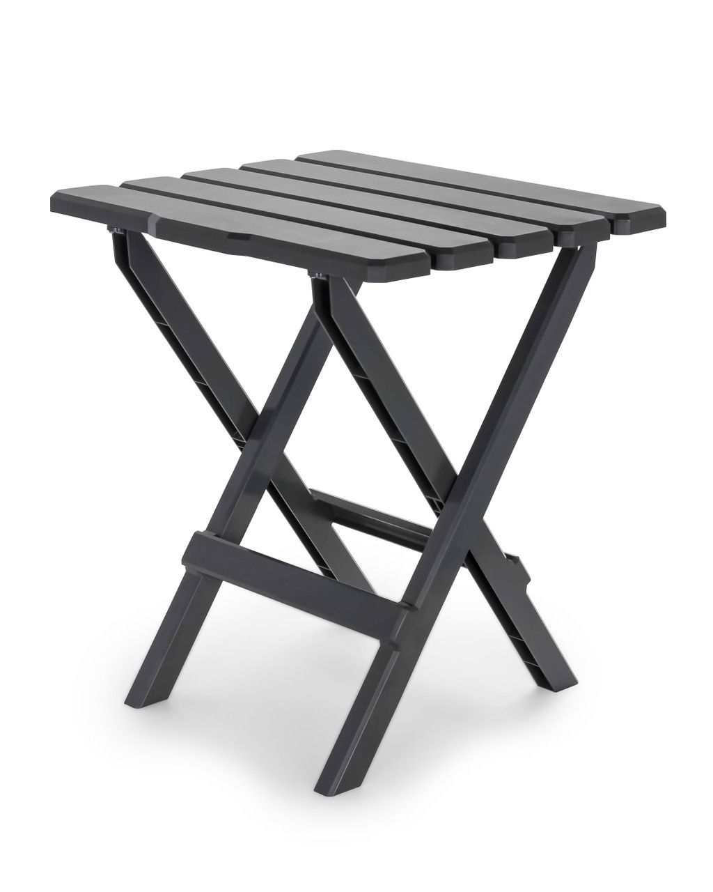 Adirondack Style Quick-Folding Plastic Table - Large - Charcoal  (51885)
